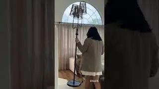 ✨ Upgrade Your Living Room with This Stunning Gold Floor Lamp!