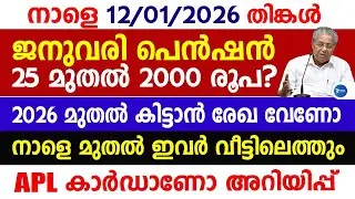 ക്ഷേമപെൻഷൻ ജനുവരി മാസ വിതരണം 2000 അറിയിപ്പ്|ഇനി കിട്ടാൻ രേഖ വേണോ|Kerala breaking news|Welfarepension