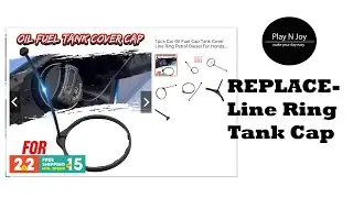 Replace fuel tank cap line ring