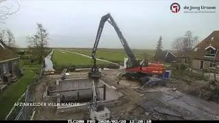 Afzinkkelder in het werk gestort voor onder nieuwe villa