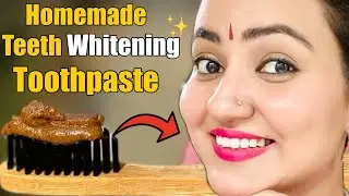 HOMEMADE *AYURVEDIC TOOTHPASTE* for TEETH WHITENING | Get White Teeth In Just 5 Mins