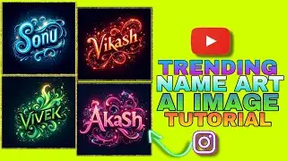 How To Create 3d Name Art ai Image // Viral Name Art ai image Kaise Banaye #video