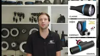 Classic, Compact, and Coaxial Telecentric lenses