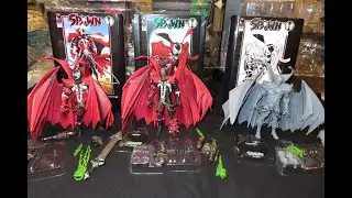 McFarlane Toys SPAWN KICKSTARTER 3 PACK TRILOGY SET- CLASSIC, MODERN, ARTIST PROOF unboxing & review