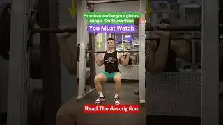 How to exercise your glutes using a Smith machine #smithmachine #glutes #squat #quads  #shortsfeed
