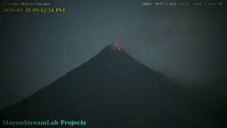 Mayon Volcano: 15-Hour Timelapse [60x Speed] - January 27-28, 2026