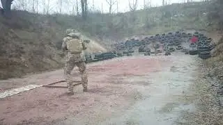 Практичні стрільби бійців добробата 