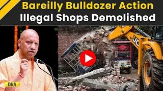 Bareilly News: Bareilly Municipal Team Launches Demolition Drive Against Illegal Shop Extensions