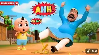 Lala Ji Ne Kela Khaya🍌| Hindi  3DAnimation cartoon for Kids  #cartoon #childrenscart