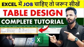 Excel Tutorial : How to create a table in excel | excel table all options #exceltable
