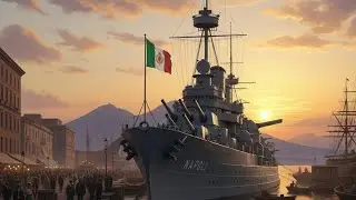 World of Warships Blitz Napoli Premium İtalian Cruiser 10.Tier Gameplay 