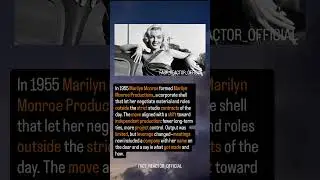 Marilyn Monroe: her own production company (1955) #StudioPower #OldHollywood