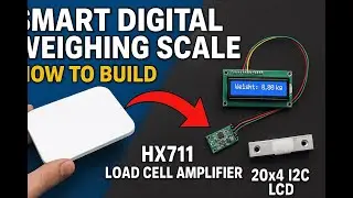 How to Build a Smart Digital Weighing Scale | HX711 Load Cell & 20x4 I2C LCD Tutorial