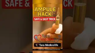 Nursing Hacks to Open Ampule Safely🩺|Gauze Piece+Syringe Method|MedicoTips ⚕️#NursingHack#AmpuleHack