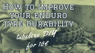 Enduro-MX tire upgrade to tubless 🛞 No more puncture 🪛✌️