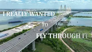 Flying through Fred Hartman Bridge | La Porte, Texas USA