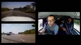 Full dashcam footage of failed pretoria heist Leo Prinsloo & Lloyd Mthombeni front rear combined