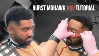 Burst Mohawk Haircut and Beard Service - Full Uncut POV Barber Tutorial