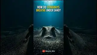 How Do Stingrays Breathe While Buried in Sand? #stingray #marinelife #oceanscience