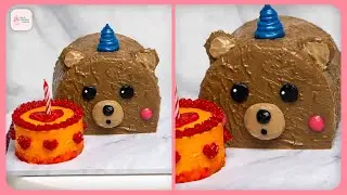 Tutorial Half Birthday Cake Tema Bear, Super Gemas!