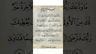 SURAH AD-DUHA (سورة الضحى) 🩶Egzon Ibrahimi#quran#adduha #egzonibrahimi#islamicshorts #tilawat#viral