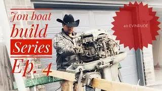 Jon boat rebuild | Ep. 4 | BOAT BUILD PROJECT | #boatbuild #boatprojects #evinrude 