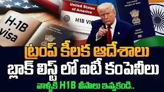 Donald Trump&rsquo;s Big Shock | IT Companies Blacklisted in USA | H1B Visa Crisis | SumanTV Naveena