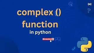(SY)  complex () function in python