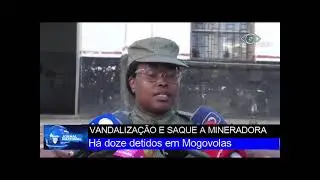 Doze detidos por vandalização e saque numa mineradora em Mogovolas