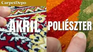 Perzsa mintás Akril szőnyeg vs. Poliészter szőnyeg