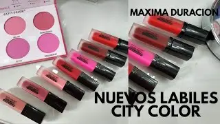 NUEVOS LABIALES CITY COLOR / APRUEBA DE TODO