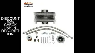 Motorcycle Oil Cooler Radiator Kit for Suzuki GS GN GZ 100CC-400CC 125Ml Aluminum Engine Cooling Mot