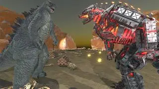 New Godzilla 2014 Cave Expedition to Mechagodzilla &mdash; Animal Revolt Battle Simulator Story