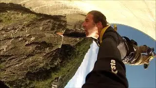 Verzasca Dam 007 James Bond Bungee Jump -- Go PRO Angle