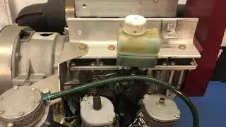 How to drain the rotary valve oil on an inverted Rotax 582UL