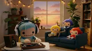 Fuggler Cozy Sunset Den | Relaxing Lofi Room Ambience for Sleep & Study