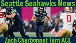 BREAKING NEWS: Seahawks RB Zach Charbonnet OUT FOR SEASON with torn ACL