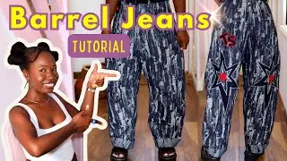 Sewing my Dream Denim - Barrel Jeans Tutorial