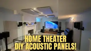EASY DIY HOME THEATER ACOUSTIC PANELS AND INSTALL!