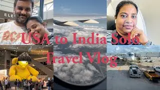 USA|TamilVlog | USA to India solo Travel vlog | Travelling to India from US in Qatar airways Vlog
