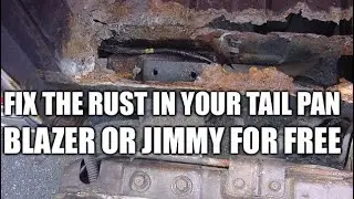 Jimmy Blazer Rear Tail Pan Rust Repair Panel for FREE!!  So simple a caveman could do it!  Let&rsquo;s Go!