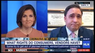 Rotella on Headline News Talking Coronavirus and 'Act of God' Terminating Contracts