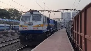 Pune WDP4D Honking and Departure with 11010 Sinhagad Express || Chinchwad, MH