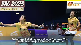Febriana Kusuma/Amalia Pratiwi vs Chang/Yang (TPE) | Badminton Asia Championships 2023 Round of 32