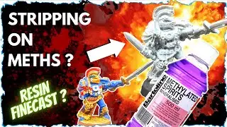 STRIPPING RESIN MODELS WITH METHS ? IN ONE MINUTE [GAMES WORKSHOP 40K FINECAST TEST]
