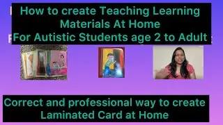 Teaching Learning Material (TLM) for Autism at Home #sensory #vocational_education  #autism#autistic