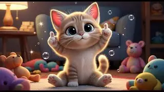 Learn Body Parts with a Cute Cat | Educational Song for Kids