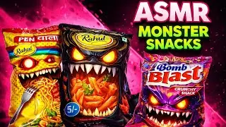 Sweet & Crunchy Snack ASMR 🍭 | Relaxing Sounds for ChildrenYummy #asmr #satisfying #snacks 
