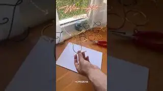 Wire art letters