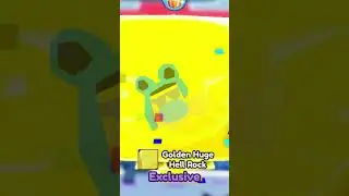 Hatching Golden Huge Hell Rock! 🌟 🤑 #petsimulatorx #petsimulator #petsimx #pets #roblox